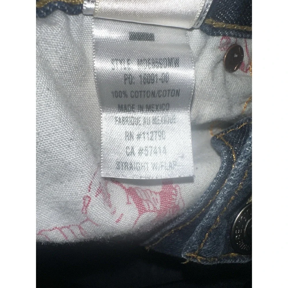 True Religion Rainbow Ricky Vintage‎ Y2K Men's 42x34 Medium Dark 100% Cotton